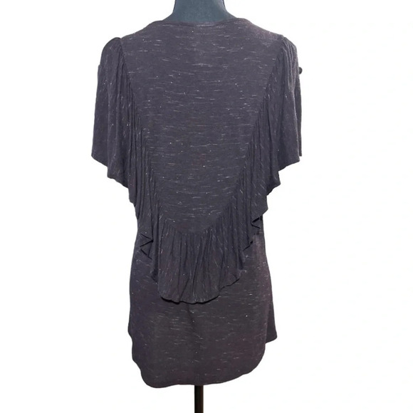 Anthropologie Dolan Left Coast Collection Delon Ruffle Shirt Size Medium - Picture 4 of 9